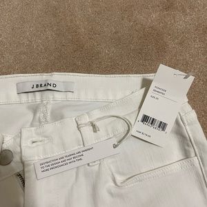 J brand white cropped jeans, sz 25 NWT